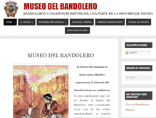 Tablet Screenshot of museobandolero.com